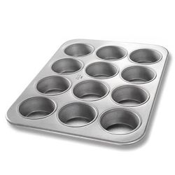 Chicago Metallic 43375 Jumbo Muffin Pan, Makes (12) 3 3/16" Muffins, AMERICOAT Glazed 26 ga Aluminized Steel