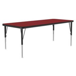 Correll A2448-REC-35-09-09 Activity Table w/ 1 1/4" High Pressure Top, 48"W x 24"D, Red