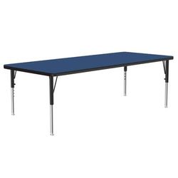 Correll A3072-REC-37-09-09 Activity Table w/ 1 1/4" High Pressure Top, 72"W x 30"D, Blue