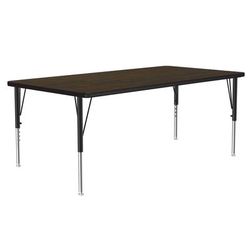 Correll A3672-REC-01-09-09 Activity Table w/ 1 1/4" High Pressure Top, 72"W x 36"D, Walnut, Brown
