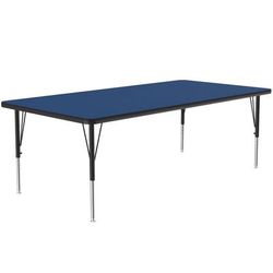 Correll A3672-REC-37-09-09 Activity Table w/ 1 1/4" High Pressure Top, 72"W x 36"D, Blue