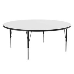 Correll A60-RND-36-09-09 60" Round Table w/ 1 1/4" High Pressure Top, White