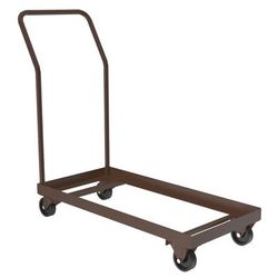 Correll C1940-01 Folding Chair Dolly w/ 20 Chair Capacity - Steel, Brown