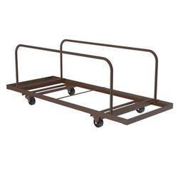 Correll T282-01 Table Truck w/ 10 Folding Table Capacity, Steel, Brown