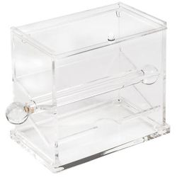 Tablecraft 226 Single Sided Stir Stick Dispenser - Clear, Acrylic, Round or Flat Sticks