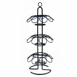 Tablecraft DCH27BK 3 tier Wire Cone Holder - Holds 27 Cones, Black