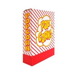 Gold Medal 2267 1 4/5 oz Disposable Popcorn Boxes, 500/Case, 1.8 Ounce, Red