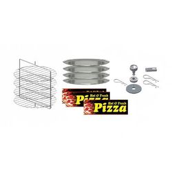 Gold Medal 5553-000 19" Round 4 Tier Rack w/ 4 Pans for 5550 00 & 5550 01 Merchandisers, Hardware Included, Gold Medal 5550-00