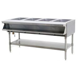 Eagle Group SHT4-208 63 1/2" Hot Food Table w/ (4) Wells & Cutting Board, 208v/1ph, Silver