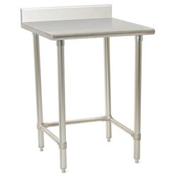 Eagle Group T2424STE-BS Spec-Master 24" 14 ga Work Table w/ Open Base & 300 Series Stainless Top, 4 1/2" Backsplash, Stainless Steel