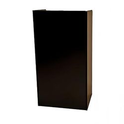 Oak Street M8810-BLK-UNASSEMBLED 24 1/2"W Hostess Stand w/ Melamine Top, 46 1/4"H, Black