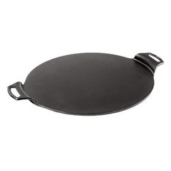 Lodge BW15PP 15" Round Cast Iron Pizza Pan w/ Handles, Black
