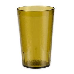 GET 6695-1-A 9 1/2 oz Amber Textured Plastic Tumbler, Yellow