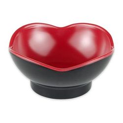 GET B-129-F 3 1/2" Round Sauce Dish w/ 3 oz Capacity, Melamine, Red/Black