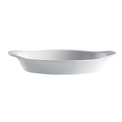 GET PA1101909712 9-4/5 oz. Actualite Au Gratin Dish - Porcelain, Bright White