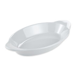 GET SD-08-W Oval Side Dish, 8 1/2" x 4 1/2", Melamine, White