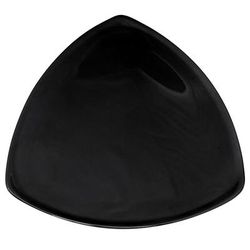 GET TP-12-BK 12" Triangular Melamine Dinner Plate, Black, Triangle