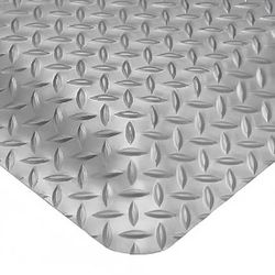 Cactus Mat 1054R-475 GRY Cushion Diamond-Dekplate - 4' x 75', Vinyl, Gray