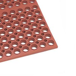 Cactus Mat 3525-R1 Anti Fatigue Floor Mat - 3' x 5', Rubber, Red