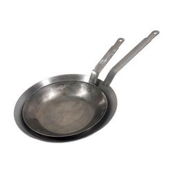 Town 34809 9" Steel Frying Pan w/ Solid Metal Handle