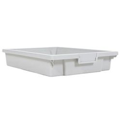 Luxor MBS-BIN-8S 6" Stackable Storage Bins for MBS Storage Units - Polypropylene, Gray