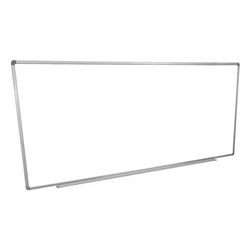 Luxor WB9640W 96" x 40" Painted Steel Magnetic White Board w/ Aluminum Frame & Tray