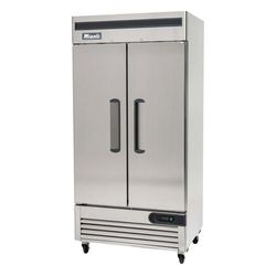 Migali C-2FB-35-HC 39 1/2" Competitor Series 2 Section Reach In Freezer, 2 Left/Right Hinge Solid Doors, 115v, Bottom-Mounted Compressor, Stainless Steel