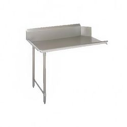 John Boos CDT6-S36GBK-L Straight Clean Dishtable w/ Galvanized Legs, 36x30", R-L, Stainless Steel