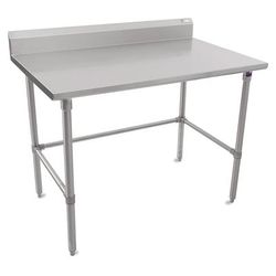 John Boos ST6R5-3060SBK-X 60" 16 ga Work Table w/ 300 Series Stainless Steel Top, 5" Backsplash