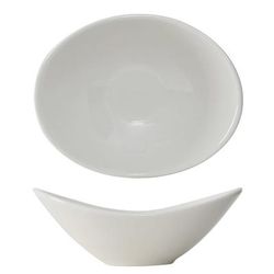 Tuxton BED-0707 10 oz Oval DuraTuxÂ© Capistrano Bowl - Ceramic, American White/Eggshell, 1 Dozen