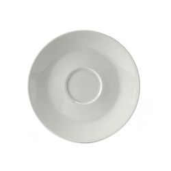 Tuxton BPE-0631 6 3/8" Round DuraTuxÂ© Cappuccino Saucer - China, Porcelain White