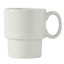 Tuxton BPM-1003 10 oz DuraTuxÂ© Mug - China, Porcelain White