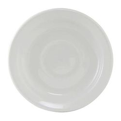 Tuxton CLE-046 4 3/4" Round Colorado Demitasse Saucer - Ceramic, White