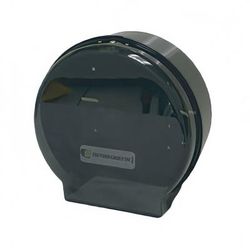 Thunder Group PLRPD392 Wall Mount Toilet Paper Dispenser for 9" Jumbo Roll - Plastic, Transparent, Black