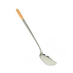 Thunder Group SLSPA002 17 3/4" Chinese Turner/Shovel w/ Wood Handle, Stainless Steel, Wooden Handle