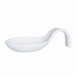 Arcoroc R0738 4 1/8" Appetizer Spoon - Porcelain, White, 24 / CS