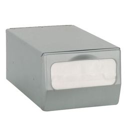Dispense-Rite CT-FULL-BS Napkin Dispenser, Countertop, Full Fold 4 1/2 x 5" To 6 1/2 in, 1 Sided, Gray