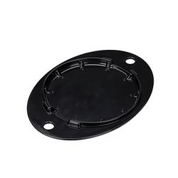 Service Ideas HS15BL2 9 1/4" Round Insulated Underliner for 9 1/4" Round Fajita Skillets - Plastic, Black, 0.75 in