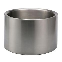 Service Ideas PT7BS 7 gal Round Cooling Tub - 16 1/2"D x 16 1/2"W x 10"H, Stainless, Silver