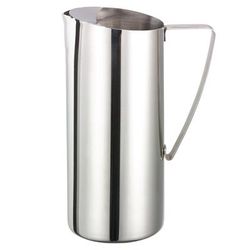 Service Ideas X7025 64 1/5 oz Stainless Steel Pitcher w/ Ice Guard, Silver
