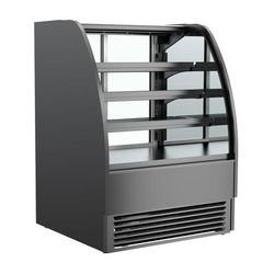 Structural Concepts HMG6353R 62-5/8" Harmony Full Service Bakery Case w/ Curved Glass - 4 Levels, 110-120v, Black