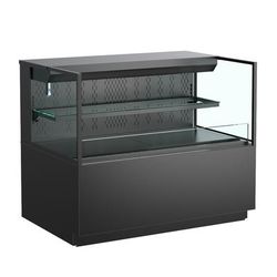 Structural Concepts NR7240RSSV 71 3/4" Reveal Horizontal Open Air Cooler w/ 2 Levels, 208-240v, Black