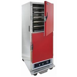 Cres Cor H-135-WSUA-11-R Full Height Insulated Mobile Heated Cabinet w/ 11 Pan Capacity, 120v, Red, Stainless Steel