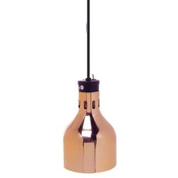 Cres Cor IFW6610PB 120/1 86 1/2" Ceiling Mount Heat Lamp w/ Standard Cord - Lower Switch, Polished Brass, 120v, Red