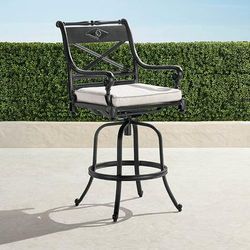 Set of 2 Carlisle Swivel Bar Stools in Onyx Aluminum - Frontgate