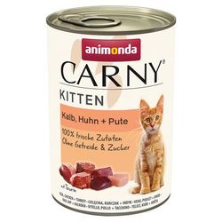 24x400g Veal Chicken & Turkey Kitten Carny Animonda Wet Cat Food