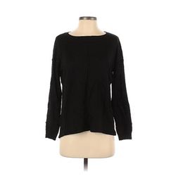 Topshop Pullover Sweater: Black Tops - Women's Size 4