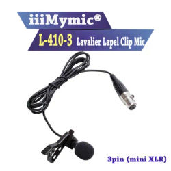 IiiMymic Pro Lavalier cravate pince cardioïde condensateur Microphone pour AKG sans fil Body-Pack