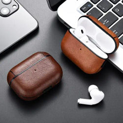 Housse en plastique dur en cuir pour AirPods 4 Pro 2, étui pour AirPods Pro2 Pro 2ème Funda pour AirPod 3 Pro 2023, Coque pour écouteurs