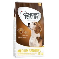 2x12kg Medium Sensitive Concept for Life alimento per cani